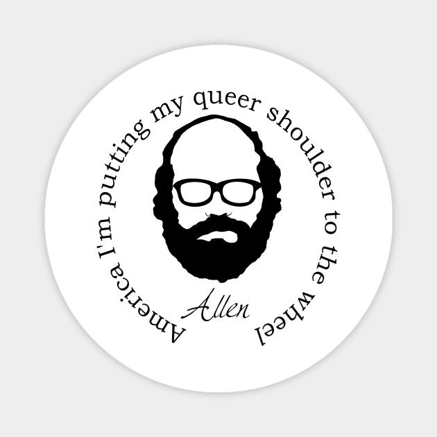 Allen Ginsberg Quotes Magnet by PoetandChef